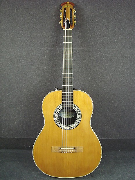Vintage 1978 Ovation USA 1613 Stereo Acoustic Electric Classical Guitar W Case