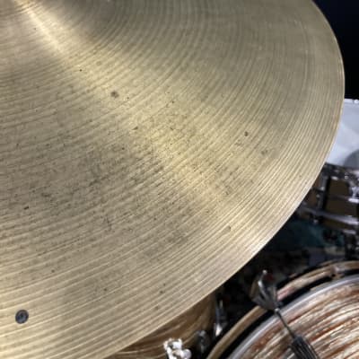 Zildjian - 18" A Series Thin Ride, 4 Sizzle Holes, No Rivets 1360g 1970's image 6