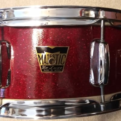 Majestic De Luxe Vintage 1960s Snare With Case, Stand, Practice Pad image 5