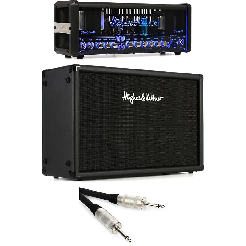 Hughes & Kettner GrandMeister Deluxe 40 - 40/20/5/1-watt Programmable Tube  Head with 120-watt 2x12 Cabinet