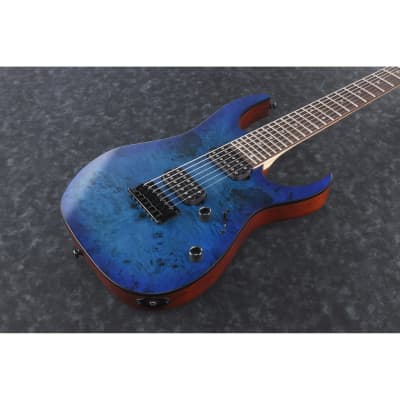 Ibanez RG7421PBSBF RG Standard 7-string Guitar - Sapphire Blue Flat image 4