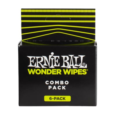 Ernie Ball Wonder Wipes Combo Six Pack for sale