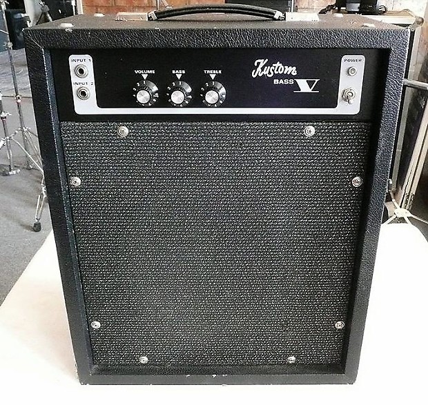 Vintage 1976 Kustom Bass V Combo Bass Guitar Amplifier Reverb