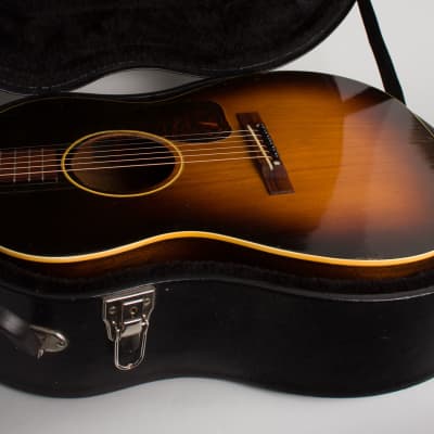 Gibson  LG-1 Flat Top Acoustic Guitar (1950), ser. #5430-32, black hard shell case. image 12