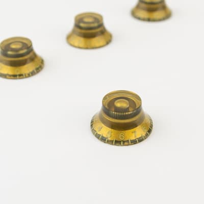 Guitar Lovers Gold Top Hat Bell Knobs Aged (4) image 1