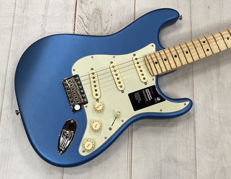 Fender American Performer Stratocaster MN Satin Lake Placid Blue New Unplayed Auth Dealer 7lbs 3oz image 1