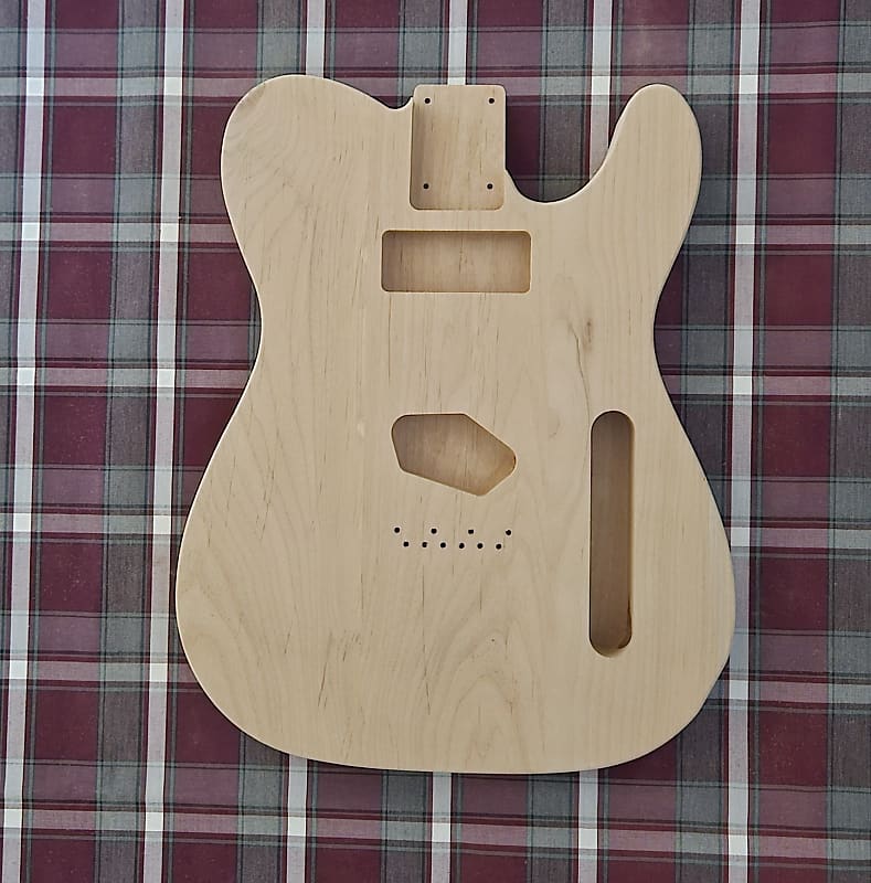 Woodtech Routing - 2 pc Alder Neck P-90 Telecaster Body - Unfinished image 1