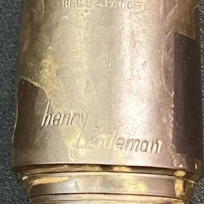 Henry Lindeman Keyhole Chamber Steel Ebonite Tenor Saxophone Mouthpiece image 3