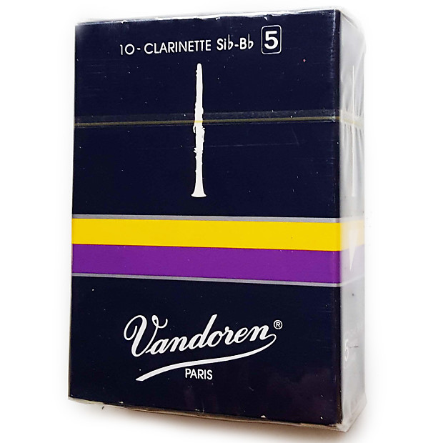 Vandoren CR105 Traditional Bb Clarinet Reeds - Strength 5 (Box of 10) image 1