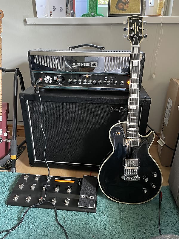 Edwards E-LP-130CD JS Modified With Evertune, stainless steel frets,  locking tuners, EMG Hetset