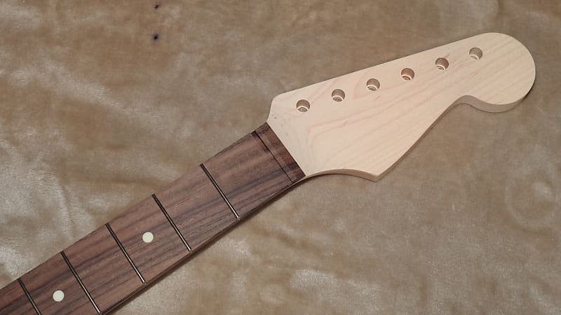 Allparts SRO-C Unfinished Lic. Fender Stratocaster Rosewood Neck C Profile 9.5" Rad 21 Frets #13 image 1