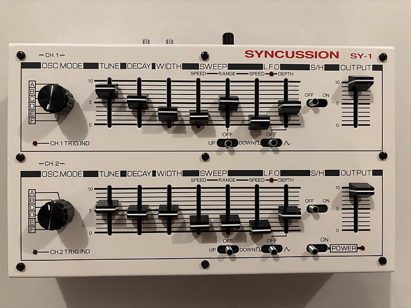 Michigans Synth Works SY-1 Analog Drum Synthesizer - with MIDI Configuration 2023 - White image 1