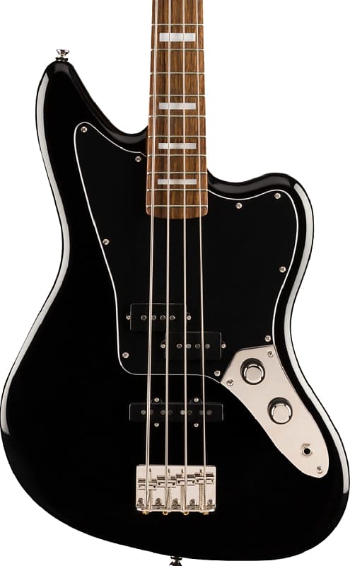 Squier Classic Vibe Jaguar Bass Laurel FB, Black image 1