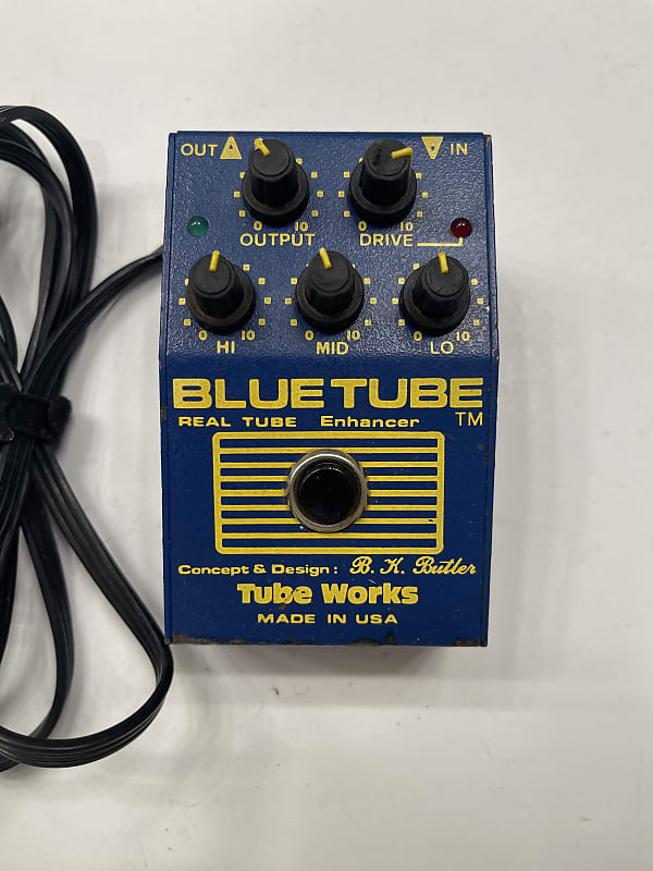 Tube Works Real Blue Tube Enhancer Overdrive Vintage Guitar | Reverb