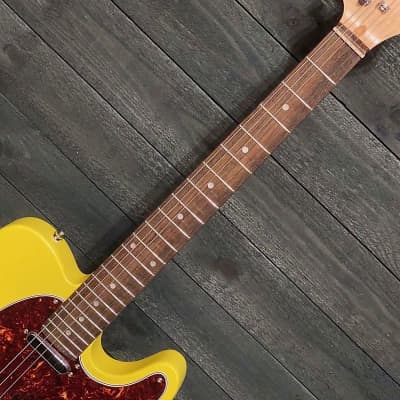 Nashville Guitar Works Custom Nitrocellulose T-Style Yellow Electric Guitar w/ Gig bag image 8