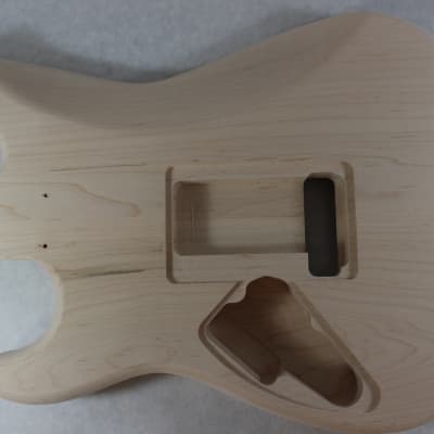 Unfinished Maple Hxx guitar body - fits Fender Strat Stratocaster neck Floyd Rose J1388 image 4