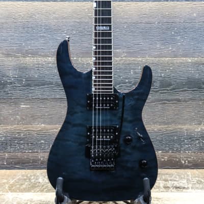 ESP LTD MH-400 Floyd Rose w/Seymour Duncan PU See-Thru Blue