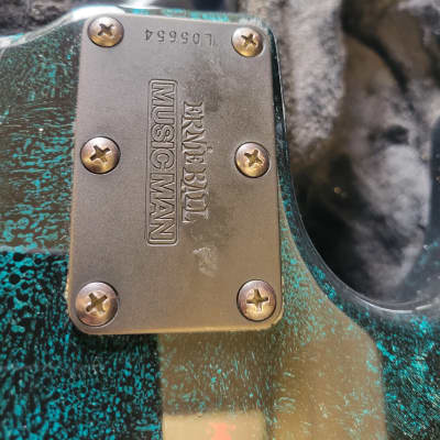 Ernie Ball Music Man Stingray 2017 - Stealth Black / Custom Jason Voorhees Paintjob image 11