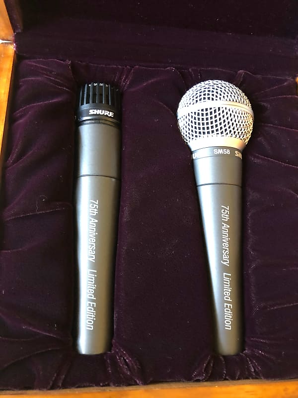 SHURE 75th Anniversary SM57 & SM58 Collector Set in LTD ED Box