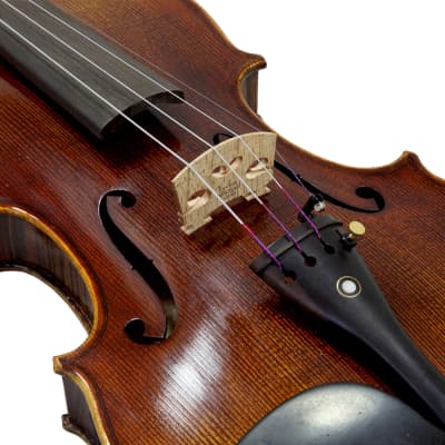 Paititi 4/4 Full Size PTVNSS100 Premium Hand Carved One-Piece Back Ebony Fitted Violin Outfit image 7