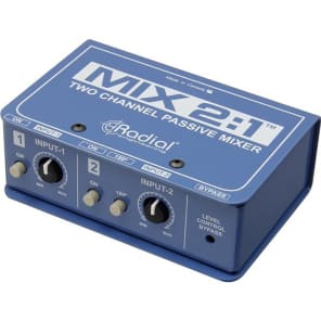 Radial Mix 2:1 Passive Stereo Summing Mixer