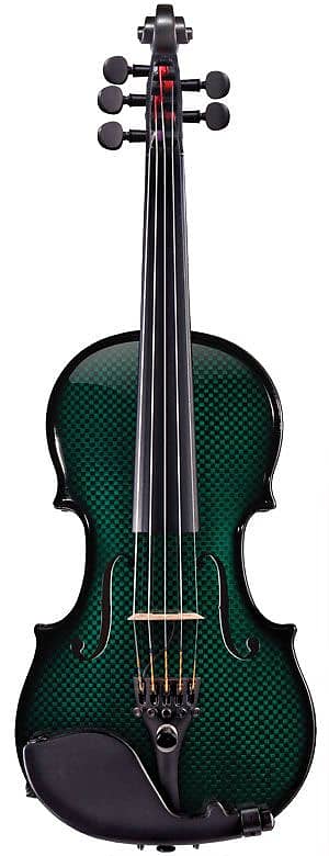 Glasser Carbon Composite Acoustic Electric 5-String 16" Viola 2020s Green image 1