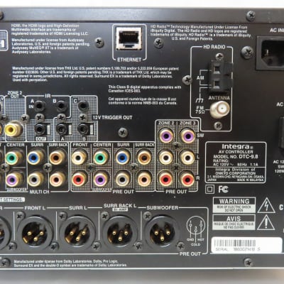 Onkyo Integra DTC-9.8 7.1 Channel A/V Controller