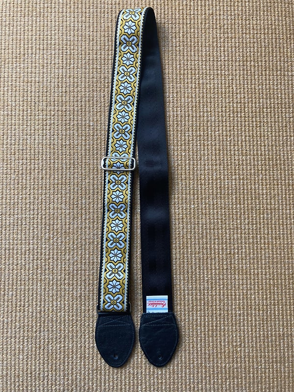 Souldier Guitar Strap Greenwich Yellow with Black Ends Reverb