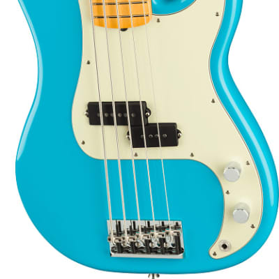 Fender American Professional II Precision Bass V. Maple Fingerboard, Miami Blue image 5