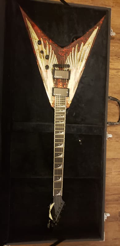 Dean Dave Mustaine VMNT Angel of Deth Electric Guitar 2010s - Graphic image 1
