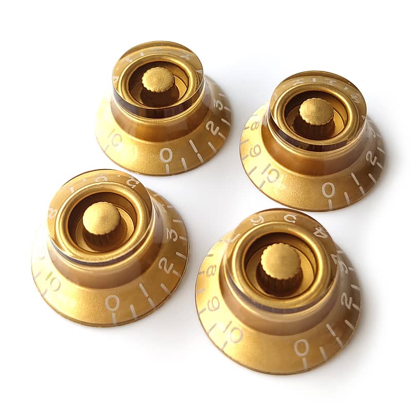 Top Hat Speed Control Knobs Gold 4x Knob Reverb