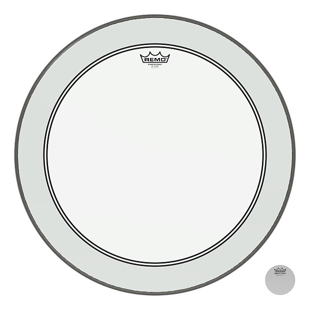 Remo 23" Clear Powerstroke 3 Kick Drum Head Reverb
