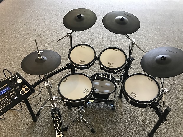 Roland TD-30K with Upgraded PD-128 Snare Electronic Drum Set With Mesh  Heads TD-30 V-drum Module