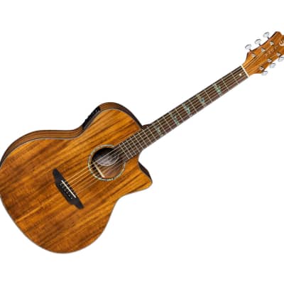 Luna High Tide Koa Grand Concert Cutaway A/E Guitar for sale