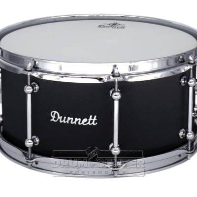 Dunnett Classic Titanium Snare Drum 13x6.5 Brushed Black image 2