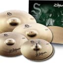 Zildjian S390 Zildjian S Series Performer Brilliant Bonus Set 14/16/18/20" Cymbal Pack w/FREE Gig Bag