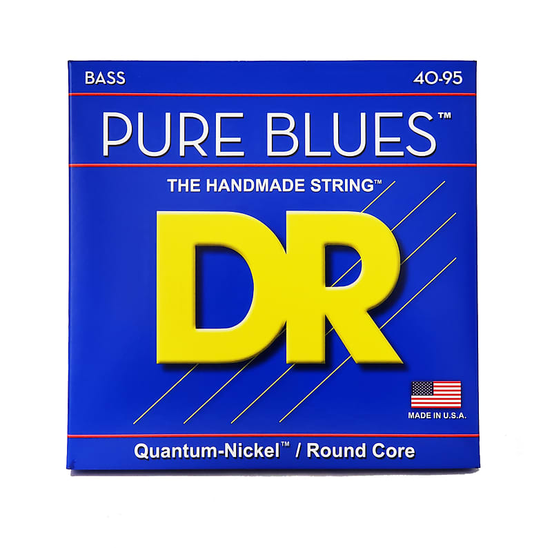 DR Strings DR Strings Pure Blues Quantum Nickel Bass Strings 40-95 Victor Wooten image 1