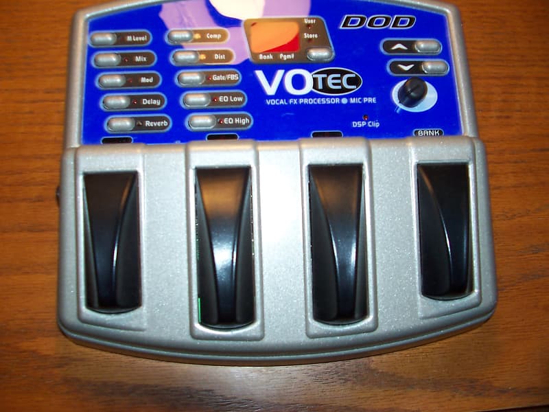 DOD VoTec Vocal FX Processor 2000 Silver Grey Reverb