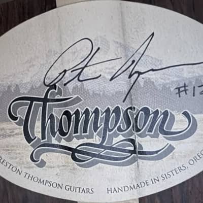 Preston Thompson Custom 12 Fret Slot Head Dreadnaught Acoustic Flattop Guitar , Adirondack Top, AAAA Shipwreck Quarter Sawn Straight Grain Brazilian Rosewood Body 2016 Natural image 5
