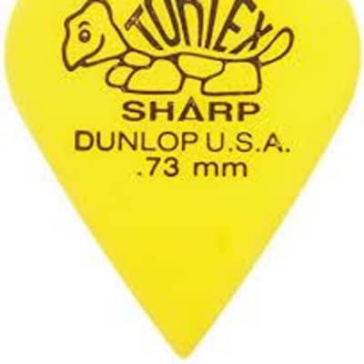 Tortex sharp guitar pick, .73mm, yellow, 12pk. image 1