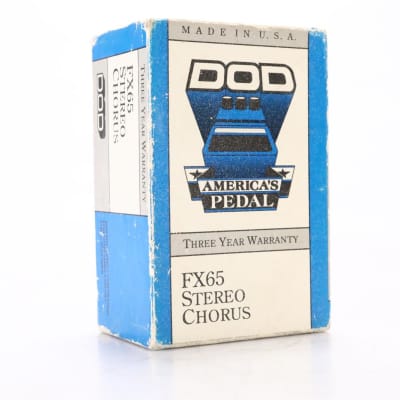 DOD FX65 Stereo Chorus Guitar Effects Pedal w/ Original Box #50321 image 2