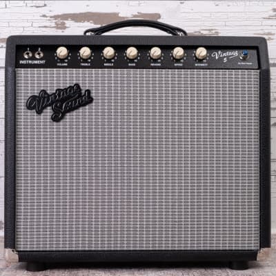 Vintage Sound Vintage 5 5W 1x12 - Black - w/Free Footswitch and Cover image 1