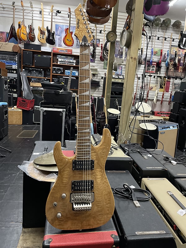Douglas 7 string electric left handed Natural Reverb