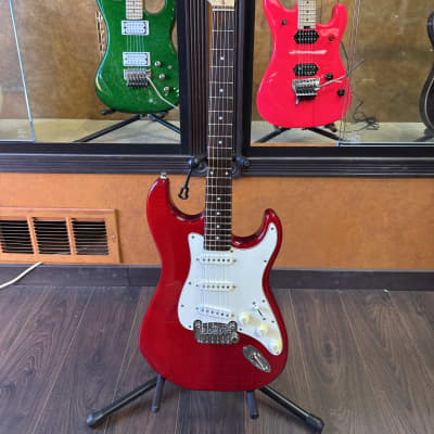 G&L Tribute Ascari GTS Electric Guitar, Trans Red, Rosewood