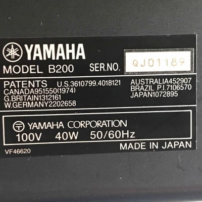 1988 Yamaha EOS B200 Vintage FM Digital Synthesizer Keyboard + Yamaha Hard Case Japan 100V YS200 DX11 TQ5 image 12