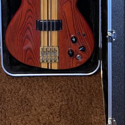 Aria Pro II SB-1000 Bass 1981 Padauk Red MIJ Matsumoku image 2