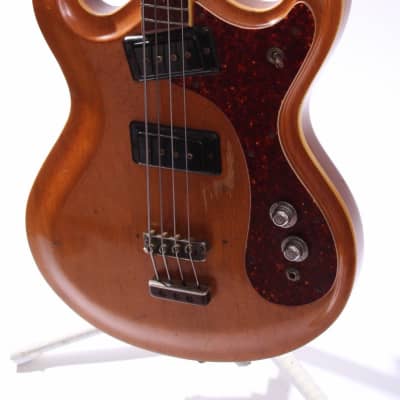 1966 Mosrite Mark X Joe Maphis Bass 502 natural image 3
