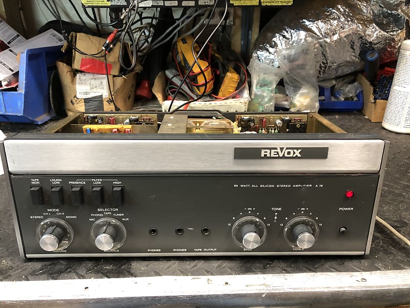 Revox A78 80 watt stereo amplifier. Serviced and Recapped!