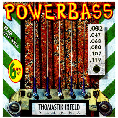Thomastik-Infeld EB346 PowerBass Magnecore Round-Wound Hexcore Bass Strings - Medium Light (.32 - .119)