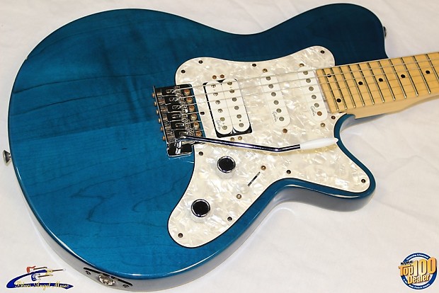 1999 Godin SD 24 Electric Guitar, OHSC, Translucent Turquoise